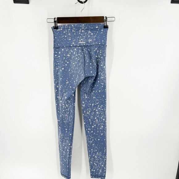 ✅ AERIE CHILL PLAY MOVE BLUE WITH SILVER STAR LEGGINGS SIZE X-SMALL - Picture 5 of 5